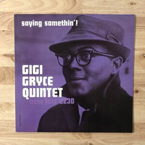 LP GIGI GRYCE QUINTET/SAYING SOMETHIN'![US盤:WAVE JAZZ CLASSICS(US盤に日本語解説を付けたシリーズ):NEW JAZZ'60年:MICKEY ROKER(dr)]