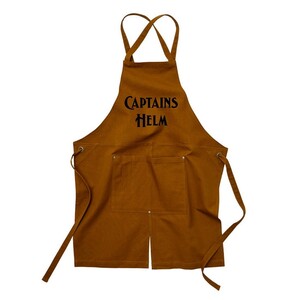 茶 キャプテンズヘルム キャンバス ロゴ エプロン CAPTAINSHELM CANVAS LOGO APRON