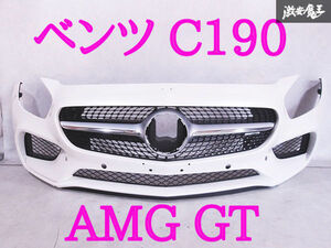 Grilleincluded! Mercedes Benz BENZ Genuine C190 AMG GT 前期 フロント Bumper Grille Exterior A1908850254 ホワイトPearl 即納 棚K-2