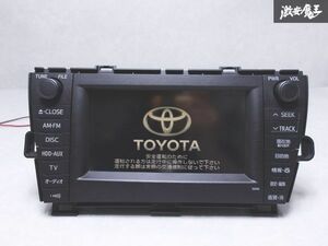 保証付 トヨタ 純正OP オプション ZVW30 プリウス HDDナビ カーナビ CD DVD 地図データ2009年 ワンセグ Bluetooth 本体のみ 即納 棚N-1