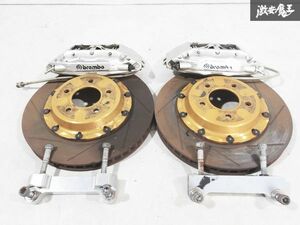 brembo ブレンボ F50 FD3S RX-7 RX7 フロント 4POT ブレーキ キャリパー キット スリットローター 2Pローター ブラケット付 即納 棚J-1