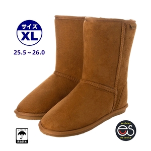 * новый товар *[22652_CAMEL_XL (25.5~26.0)] женский защищающий от холода ботинки мутон ботинки защищающий от холода & водонепроницаемый &. скользить длинный длина сложенный холод земля соответствует высокое качество 