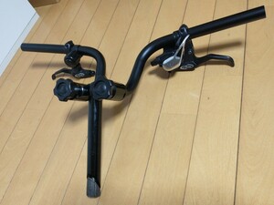 美品 折りたたみハンドル スレッド クイル オーバーサイズ用 PECO 純正 CARRYME BROMPTON OLD MTBなどに 小径車 ミニベロ 輪行 希少品