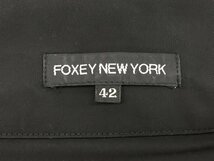 フォクシーニューヨーク FOXEY NEW YORK ジップジャケット 42 ブラック 長袖 ダブルジップ 2312WT068_画像4