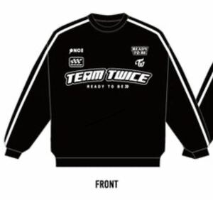 即決! TWICE 5TH WORLD TOUR 2023 “READY TO BE” IN JAPAN ☆ マンツーマン (スウェット) ブラック XLサイズ 未開封新品