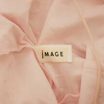 2296 IMAGE 胸元キレイめ花柄刺繍レースデザインスリップ Mくらい ピンク系 匿名配送_画像5