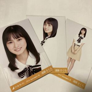 1円〜 乃木坂46 遠藤さくら 2019 デコ襟 生写真 コンプ