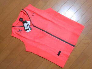  fluorescence orange Oacley Skull Zip sweater the best Golf [ new goods unused * tag attaching ]