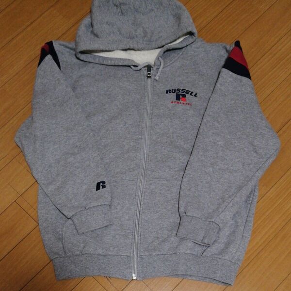 ほぼ未使用品★自宅保管★☆RUSSELLATHLETIC★ジップパーカー☆150cm★ジュニア☆ラッセルアスレチック★