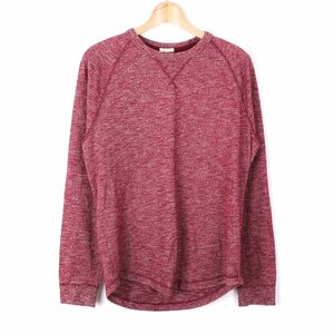 アバクロンビー&フィッチ Tシャツ カットソー 長袖 トップス 赤 メンズ Sサイズ レッド Abercrombie & Fitch