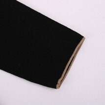 インディヴィ ニット セーター 7分袖 ウール100% トップス 黒 レディース 38サイズ ブラック INDIVI_画像5