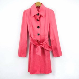  Pinky and Diane trench coat color coat belt attaching outer lady's 38 size pink Pinky&Dianne