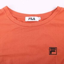 フィラ 長袖Tシャツ チュニック トレーニング スポーツウエア トップス レディース Lサイズ ブラウン FILA_画像4