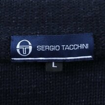 セルジオタッキーニ カーディガン ニットブルゾン ジャケット 長袖 トップス アウター メンズ Lサイズ ネイビー SERGIO TACCHINI_画像3