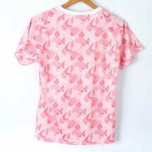 ルコックスポルティフ Tシャツ 半袖 メッシュ 大きいサイズ スポーツウエア トップス レディース Oサイズ ピンク le coq sportif_画像2