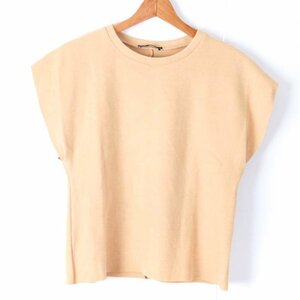 ザラ Tシャツ カットソー 半袖 トップス レディース Sサイズ イエロー ZARA