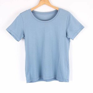 ユニクロ 半袖Tシャツ エアリズム クルーネックT レディース Mサイズ ブルー UNIQLO