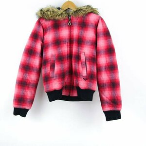 Roxy Blouson Jacket Cotton 100% Внешние красные дамы M Size Roxy