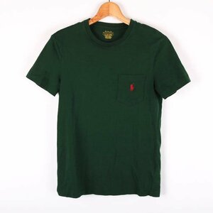  Polo * Ralph Lauren футболка короткий рукав хлопок 100% tops мужской 170/92A размер зеленый POLO RALPH LAUREN