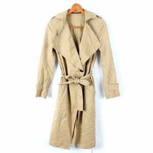  light-hearted short play wa*te*kotonie trench coat stretch outer lady's 5 size beige COMPTOIR DES COTONNIERS