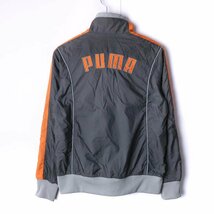 プーマ ナイロンジャケット ジップアップ ウィンドブレーカー上 スポーツウエア アウター レディース Lサイズ グレー PUMA_画像2