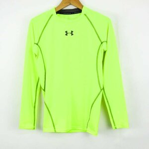 アンダーアーマー Tシャツ 長袖 ストレッチ スポーツウエア トップス メンズ MDサイズ イエロー UNDER ARMOUR