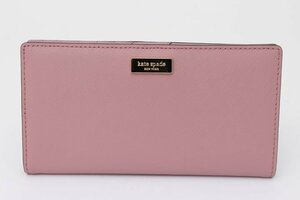 ケイトスペード 二つ折り財布 長財布 WLRU 2673 レザー ロングウォレット ブランド レディース ピンク Kate Spade