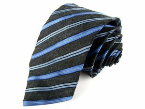  Hugo Boss brand necktie stripe pattern men's gray HUGO BOSS