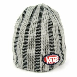 バンズ ニットキャップ ニット帽 ロゴ ウール混 ビーニー ブランド 帽子 メンズ グレー VANS