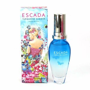 エスカーダ 香水 ターコイズサマー オードトワレ EDT 若干使用 フレグランス 外装難有 レディース 30mlサイズ ESCADA