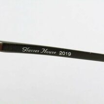 グラスハウス メガネ 度有 ハーフリム フレーム ブランド アイウェア メンズ 52□17-140サイズ ネイビー Glasses House_画像4