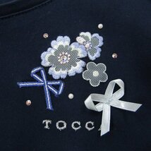 トッカ 半袖Tシャツ 肩リボン トップス キッズ 女の子用 130サイズ ブラック TOCCA_画像6