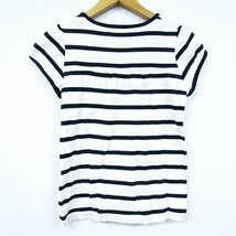 ポンポネット 半袖Tシャツ ボーダー柄 トップス キッズ 女の子用 S(140)サイズ ブラック×ホワイト pom ponette_画像2