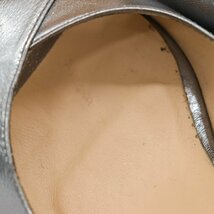 ファビオルスコーニ パンプス 本革 レザー オープントゥ 靴 シューズ イタリア製 レディース 36サイズ シルバー FABIO RUSCONI_画像2