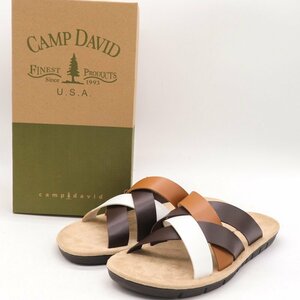 キャンプデービッド サンダル 未使用品 靴 シューズ メンズ Lサイズ ブラウン CAMP DAVID