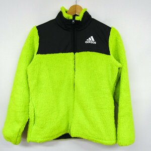 アディダス ジップアップフリース ボアフリース アウター キッズ 男の子用 160サイズ イエロー adidas