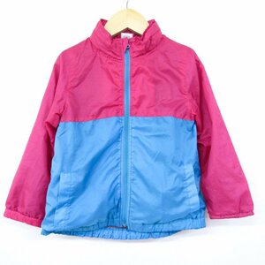  Ships nylon jacket bai color outer Kids for girl 110 size pink × blue SHIPS