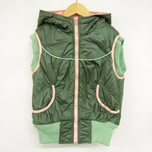  diesel cotton inside the best with a hood . outer Kids for girl 132cm size green DIESEL