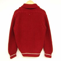 トミーヒルフィガー ニットジャケット カーディガン キッズ 男の子用 5サイズ レッド TOMMY HILFIGER_画像2