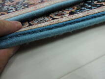 ペルシャ絨毯 玄関マット 150×100cm カーペット ラグ 63万ノット 高密度 ウィルトン 機械織り ペルシャ絨毯の本場 イラン産 本物保証 g05_画像7