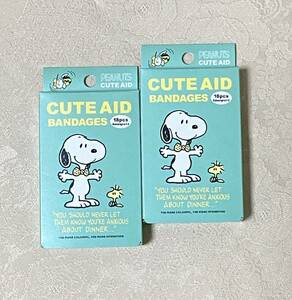 【新品未開封】スヌーピー　救急ばんそうこう２個セット　CUTE AID　18枚入