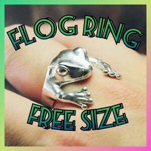 カエル 指輪 フリーサイズ フロッグ ヴィンテージ シルバー 蛙 リング C