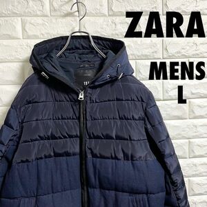 ZARA ザラ　中綿ジャケット　デニム　メンズLサイズ