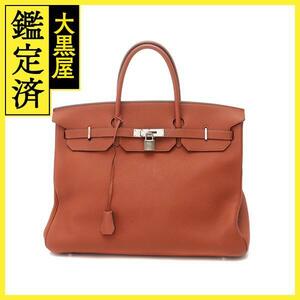 HERMES　エルメス　バーキン40　キュイーブル/SV　トゴ　ハンドバッグ【431】