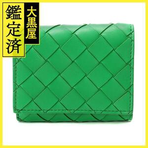 BOTTEGAVENETA　ボッテガヴェネタ　イントレチャート　スモールミツオリファスナーウォレット　パラキート【430】2147400248712