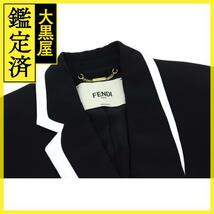 FENDI　フェンディ　衣類　ジャケット　レディース38　ブラック　レーヨン　2147100481815　【200】_画像5