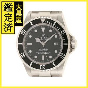 Z Ban 2007 Подлинный Rolex Rolex Men's Men Automatic Seedweller 16600 Black Dial SS [472] HK