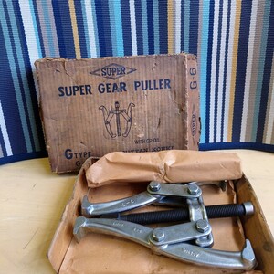 a◆02Z SUPER GEAR PULLER スーパーツール ギアプーラー G6 2本爪プーラ プーリー抜き ギヤプーラ ギア抜き 修理 整備 G-6 SUPER TOOL