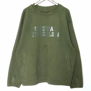 TENDERLOIN 21AW CREW NECK SWEAT XLサイズ カーキオリーブ テンダーロイン クルーネックスウェットトレーナー