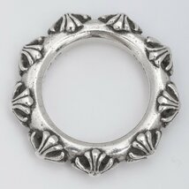 19号 CHROME HEARTS CROSS BAND RING シルバー クロムハーツ クロスバンドリング 指輪_画像10